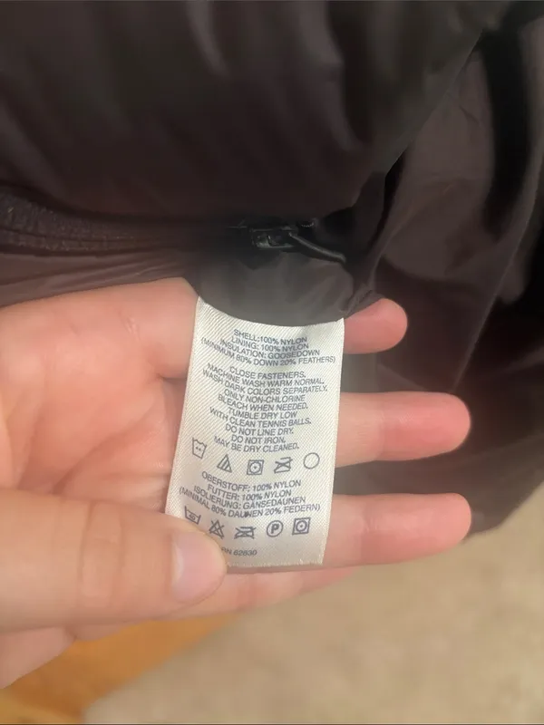 Lands' End Size Large Black Down Puffer Jacket - Image 3