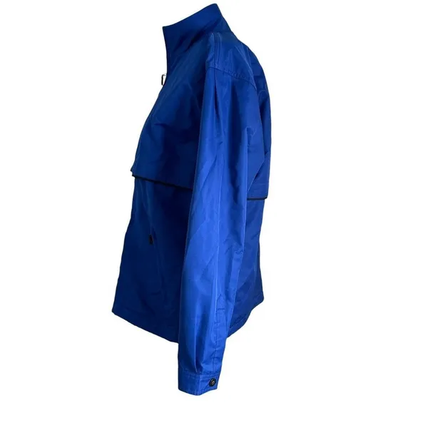 Cutter Buck Weather Tech Windbreaker Golf Jacket Women Blue Vented Piping Coat M - Image 6