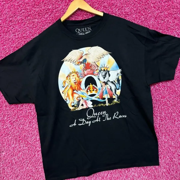 Queen A Day at the Races Album Cover Art Pop Rock Tee XL - Image 3