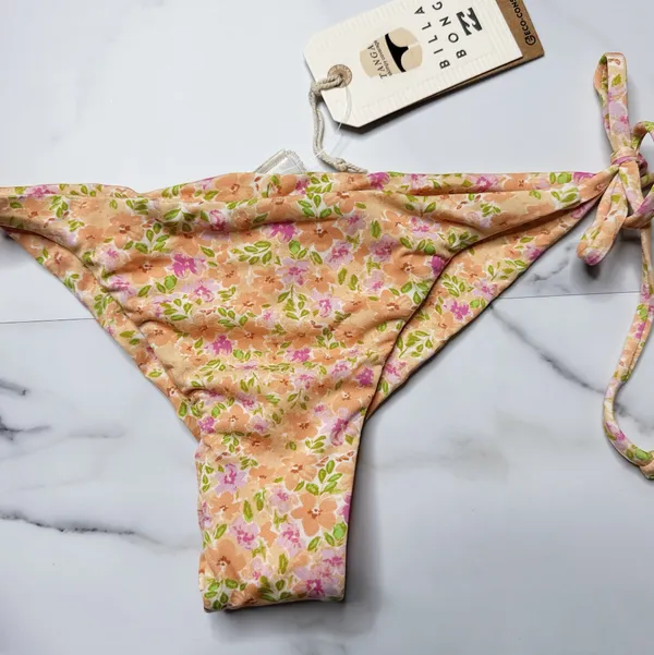 NWT Billabong Summer Breeze Tie Tanga Bikini Bottom - Image 3