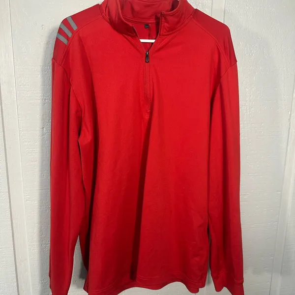 Adidas Red 1/4 Zip Pullover Size XL EUC - Image 2