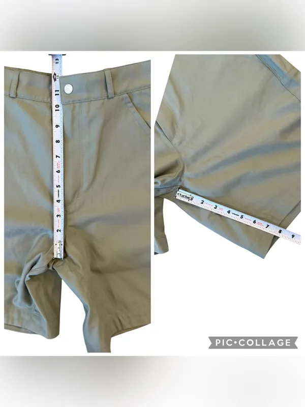 Icebreaker Hike Shorts Women’s 28 Lichen Green Merino Wool Cotton Outdoor NEW - Image 6