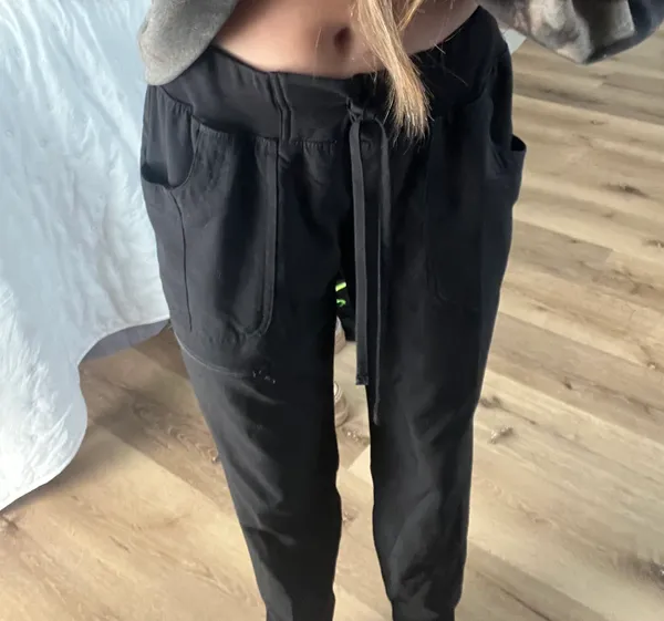 Scrub Jogger Pants Black - Image 5