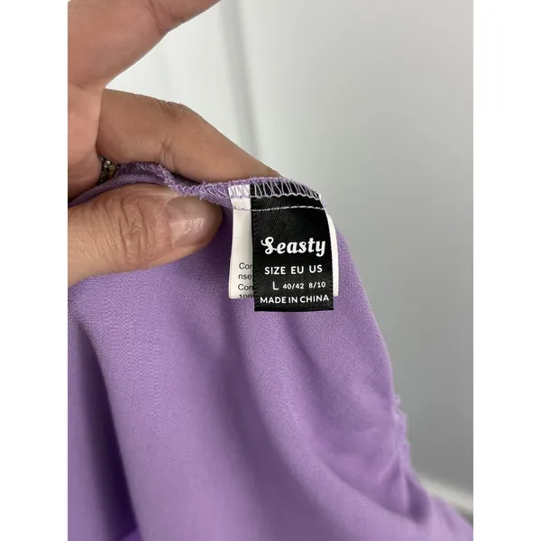 Cute Flowy Top Size L Purple Size L - Image 5