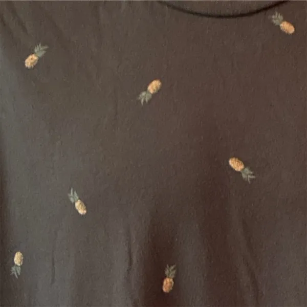 Old Navy Men Short Sleeve Soft Washed T Shirt Size XLarge Tall Gray Pineapple - Image 3