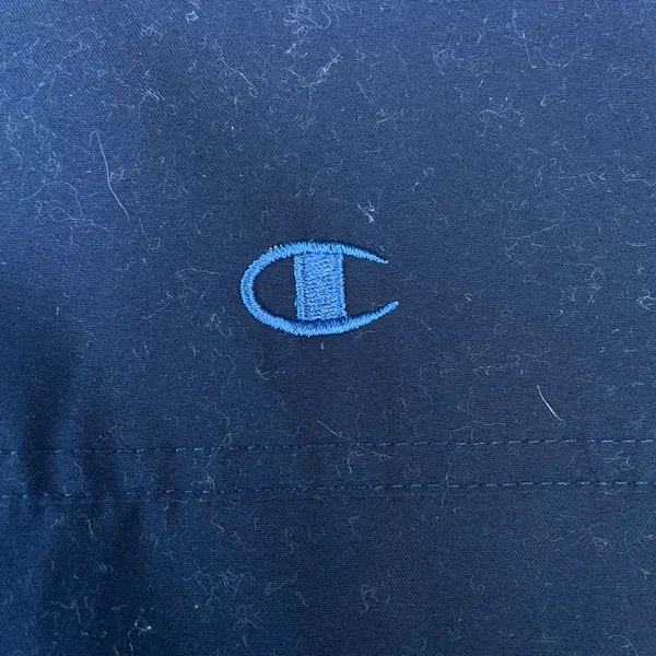 Vintage Navy Blue Two Tone Zip Up Jacket - Image 3