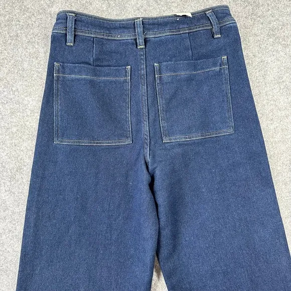 Z Supply Size 25 Rilynn Wide Leg Trouser Jeans Dark Rinse Preppy Casual‎ NEW - Image 8