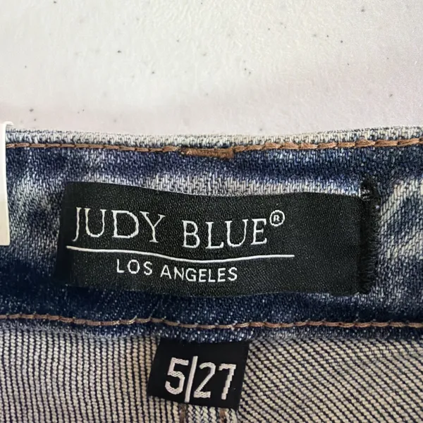Judy Blue 5 27 High Rise distressed Flare Jeans slimming bohemian western NWT - Image 14