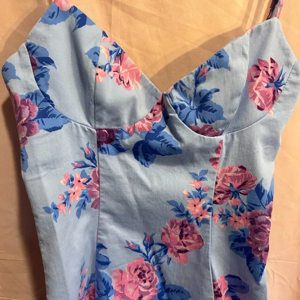 Zara Floral Dress Summer Vacation Resort Wear size XS - Image 4