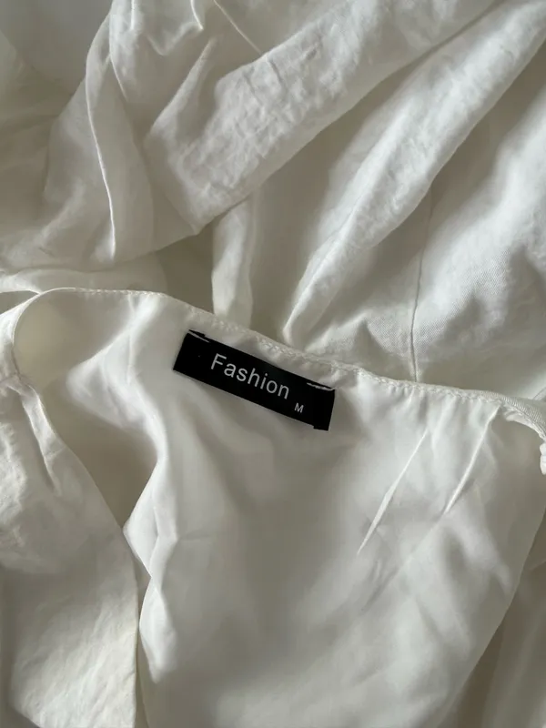 Fashion White Bubble Dress Size M - Image 4