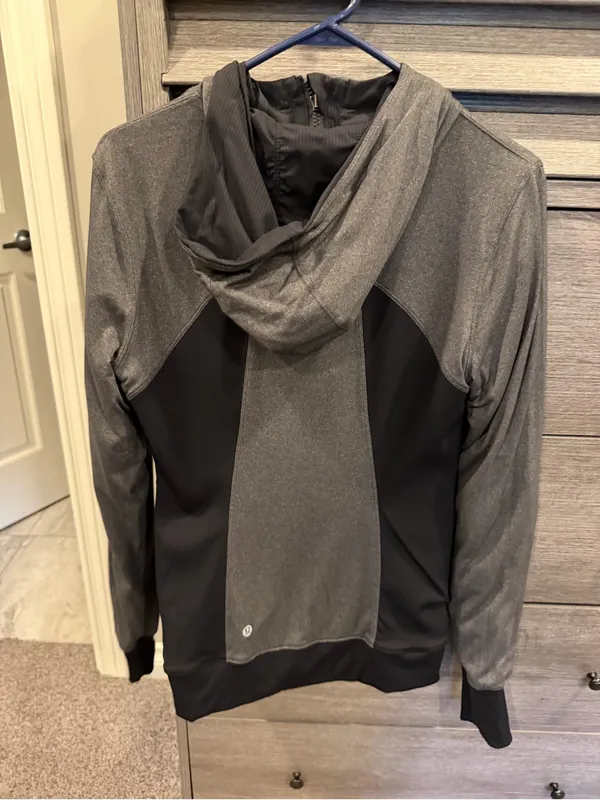 lululemon athletica Black Hooded Zip Dance Studio Reversible Jacket Size 8 - Image 8