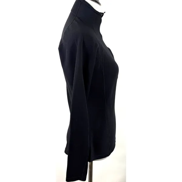 Patagonia Women's Black Half Zip Baselayer Shirt Size Small - Image 6