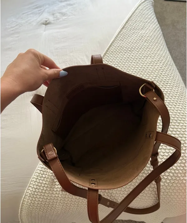 Boutique Henny + Lev brown tote bag purse - Image 4