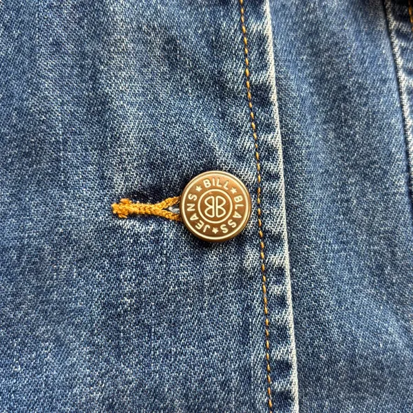 Vintage 90s Bill Blass Jeanswear Denim Jacket Small - Image 8