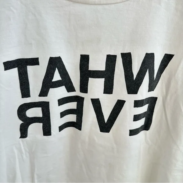 2016 vibes white "Whatever" graphic tee Size M - Image 2