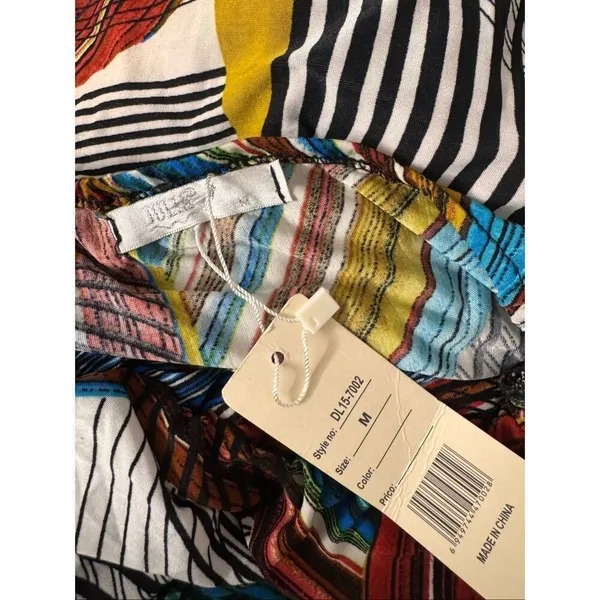 Julia Jordan Colorful Abstract Strapless Maxi Dress – Size M - Image 5