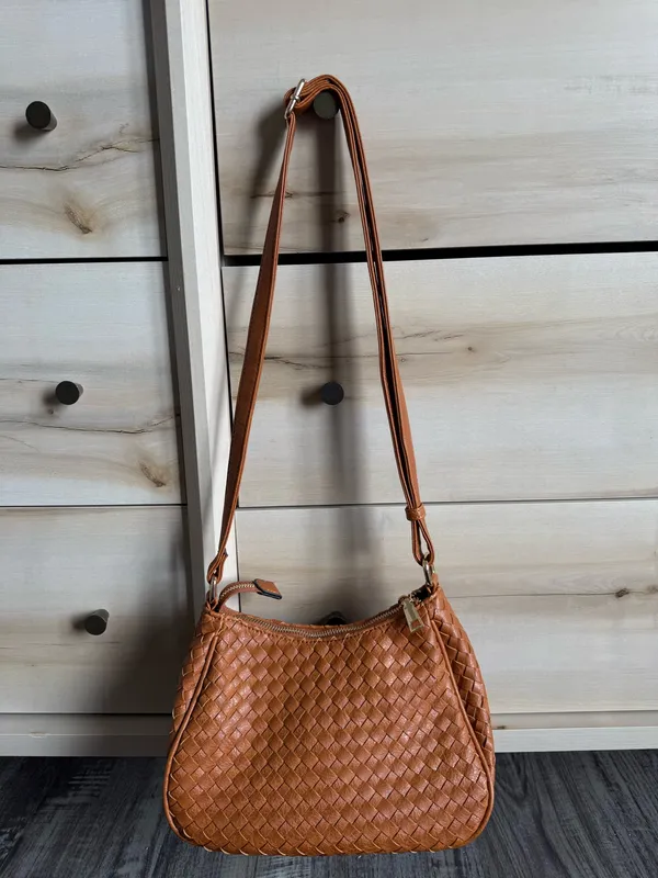 cognac braided purse crossbody - Image 5