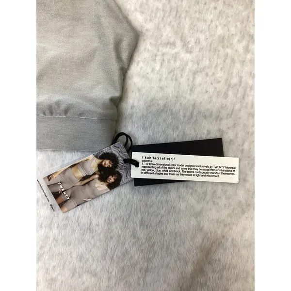 Twenty Montreal ColorSphere Metallic Silver Grey Racerback Sports Bra XS NWT - Image 3