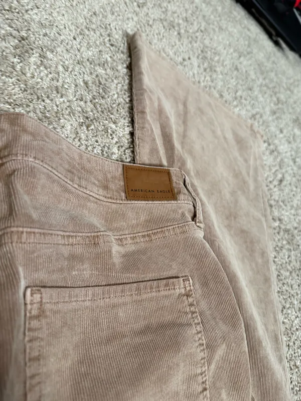 American Eagle high waist flare leg corduroy pants - Image 4