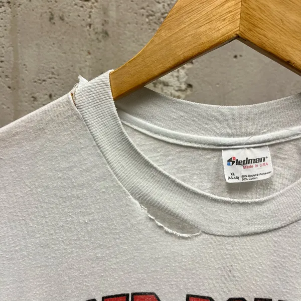 Super Bowl XXII Redskins Broncos Vintage 1987 80s White Single Stitch T-Shirt XL - Image 7
