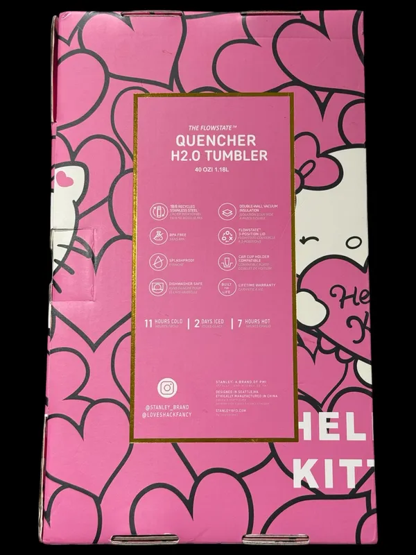 Stanley Hello Kitty H2.0 FlowState Tumbler 40 oz - Image 3