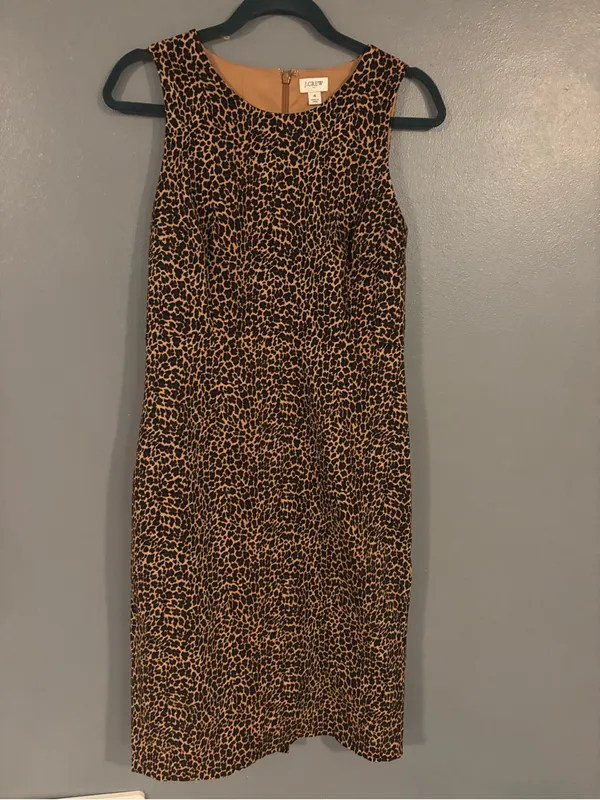 J. Crew Leopard Print Midi Dress - Image 3