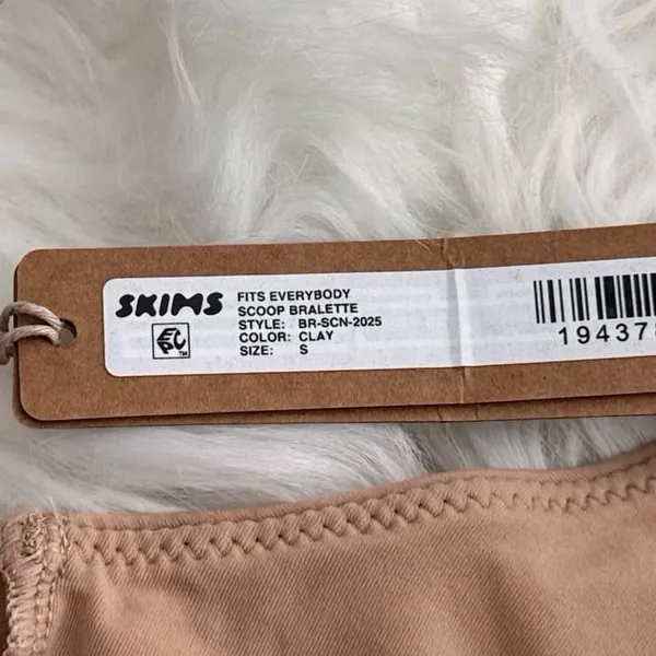 Skims Fits Everybody Scoop Neck Bralette Clay Size Small - Image 8