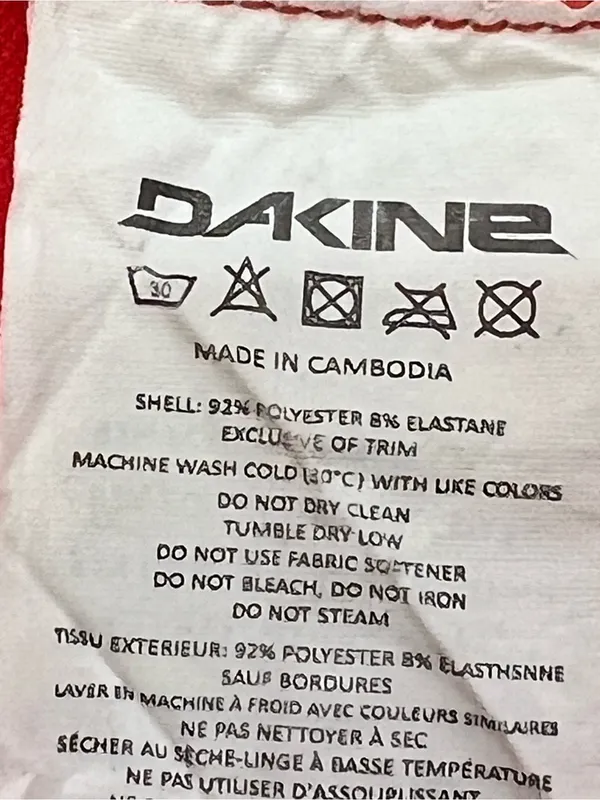 Dakine Hillcrest Orange and Camo Crew Top size Large - Image 10