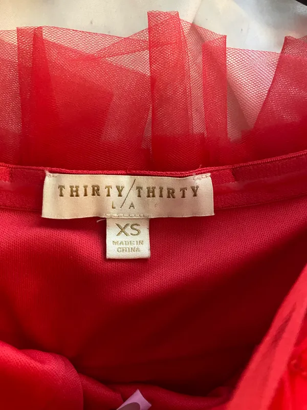 Thirty Thirty LA Red Tulle Dress - Image 2