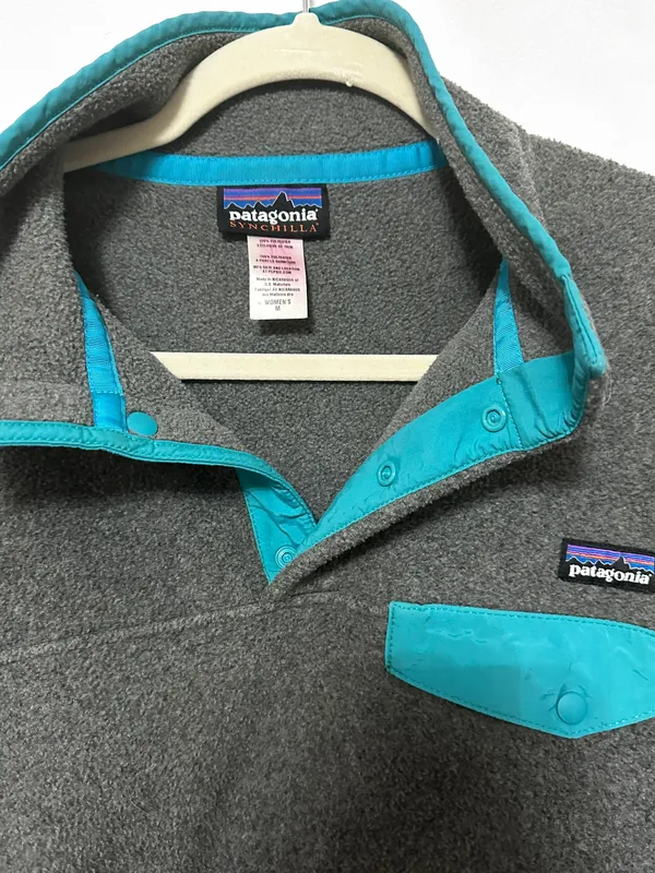 Patagonia snap T fleece pullover blue - Image 3