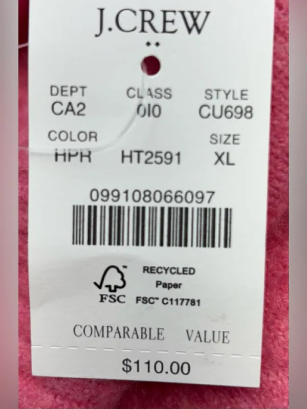 J. Crew Factory XL Bubblegum Pink Mock Neck Extra Soft Knit Sweater - Image 7