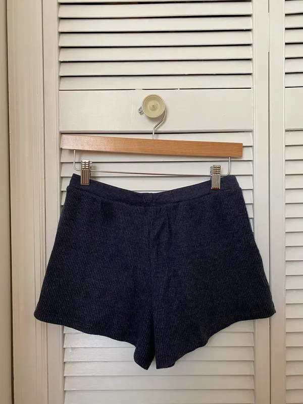 Gap Body Pajama Shorts Bainbridge Blue Waffle S - Image 2