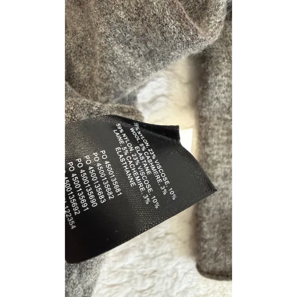 Wilfred Aritzia Womens XS Charcoal Grey Wool Cashmere Blend Cropped Cardigan - Image 4