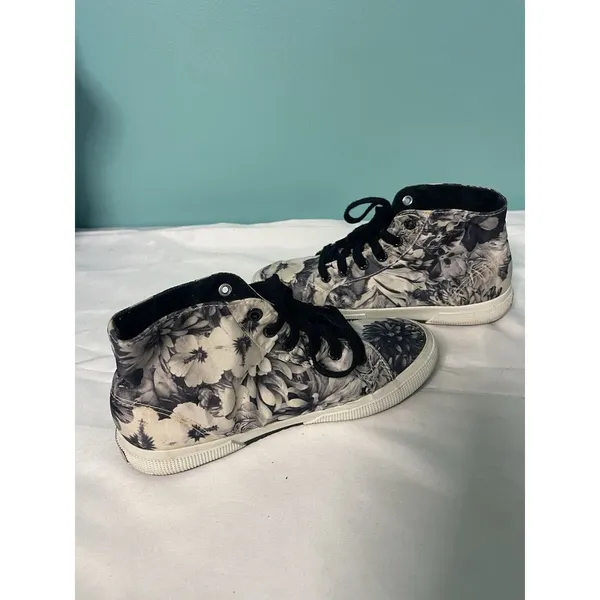 Superga Wax-Print High-Tops‎ Black/white 5.5 Sneakers - Image 4