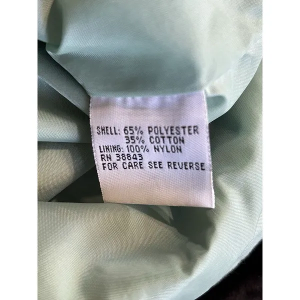Izzy Sport Mint Green Snap Up‎ Rain Jacket Collar Cord/Toggle Size Large - Image 5