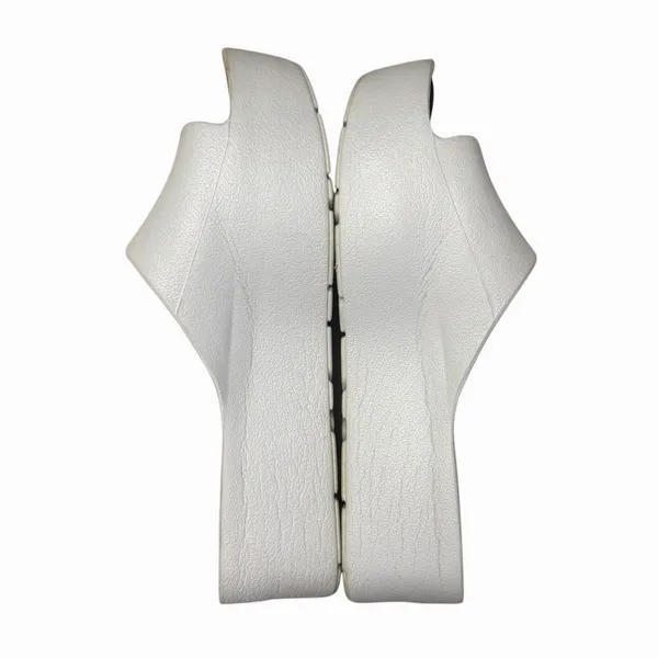 Lemon Jelly EU 37 US 6.5-7 Platform Sandals Slides White Lightweight Vacation - Image 5