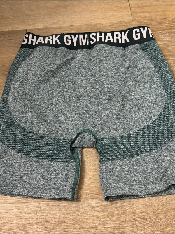 Gymshark Teal Heather Seamless High-Waist Bike Shorts - Image 5