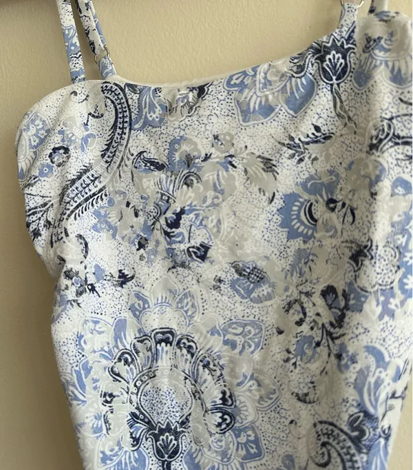 Dippin Daisys Blue and White Paisley One-Piece Swimsuit - Image 3