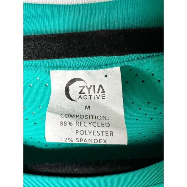 ZYIA‎ long sleeve teal top women’s medium - Image 4