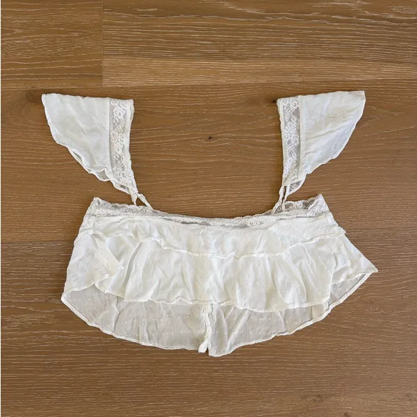 Meshki Top & Skirt Set Skylar Size S White - Image 9