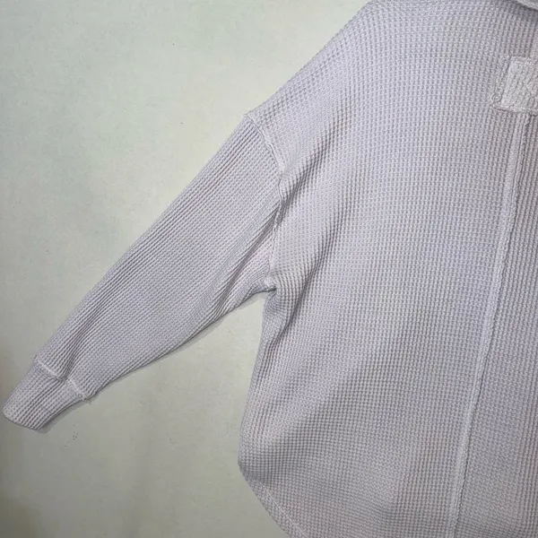 Aerie Lumberjane Waffle Polo Sweatshirt Size XS - Image 9