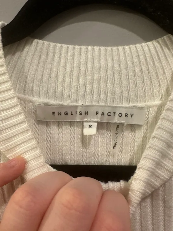 English Factory Mixed Media Puff Sleeve Mini Dress - Image 6
