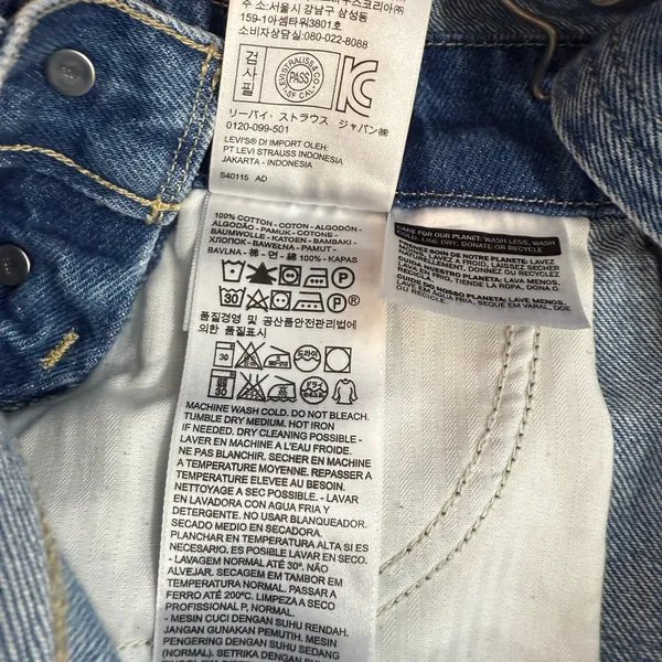 Levi’s Stylish Blue Denim Shortall - Image 7