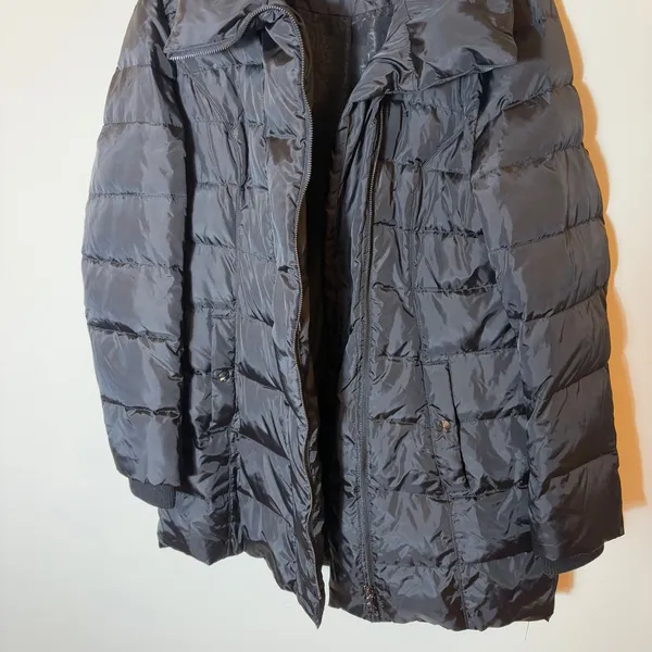Sam Edelman Women's Black Studded Puffer Coat Jacket Size‎ L Winter - Image 7