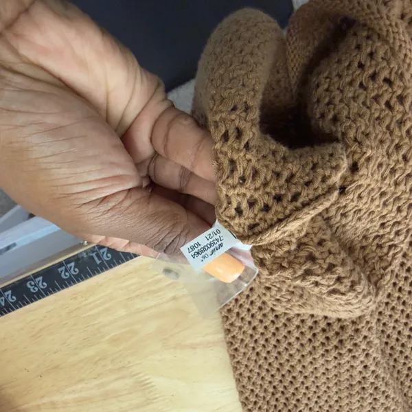 Aerie‎ Women Crochet Knit Cover Up Dress Small Brown Beach Coastal Cowgirl Boho - Image 8