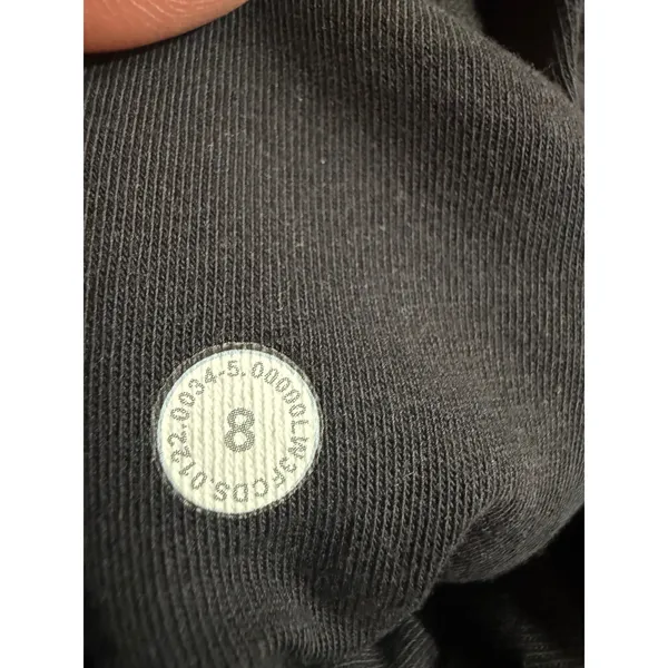Lululemon‎ Pullover Hoodie Black Size 8 Kangaroo Pocket - Image 7