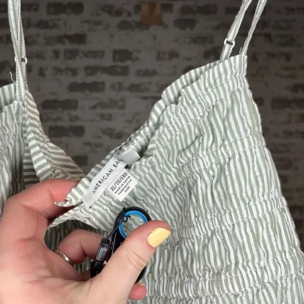 American Eagle | women striped cropped tank top - Image 2