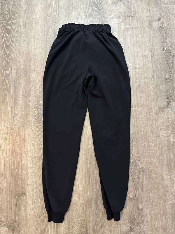Lululemon Sz 2 Keep Moving High Rise Business Casual‎ Travel Black Jogger Pants - Image 7