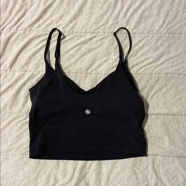 Lululemon Athletica Black Strappy Crop Top - Image 2