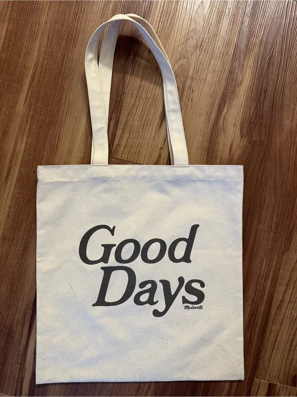MADEWELL The Reusable Canvas Tote Bag: Good Days 100% Cotton - Image 2